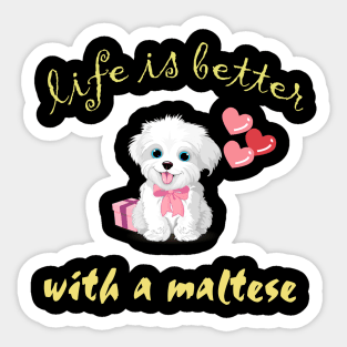 Maltese Dog Sticker